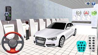 New Sedan Audi A5 in Rest Area Bathroom - 3D Driving Class Simulation | Android gameplay