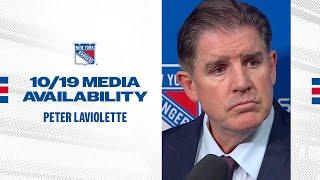 NYR at TOR: Peter Laviolette Postgame Media Availability | Oct. 19, 2024