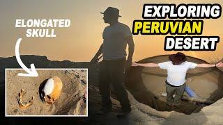 Exploring Buried Ruins & Ancient Artifacts in Peruvian Desert! Found via Google Earth!