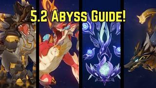 Spiral Abyss 5.2 Guide! - How 2 EASY Clear Abyss with Tenebrous Papilla #genshinimpact #hoyocreators