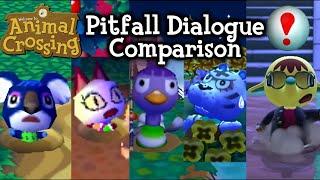 Animal Crossing - Pitfall Dialogue Comparison