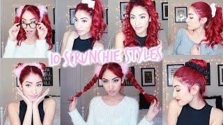 SCRUNCHIE HAIRSTYLES | 10 LOOKS