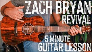 Revival Zach Bryan Guitar Tutorial // Revival Guitar Lesson #998