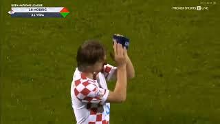 Luka Modric vs Denmark - standing ovation (2022)