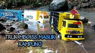 Konvoi Truk Mboisss Masuk Kampung | versi | Miniatur Truk Plastik