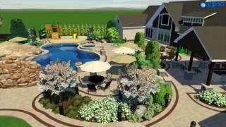 Zanesville, OH Outdoor Living Swimming Pool Design - VizX Design Studios - (331) 213-9866