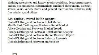 Global Clothing and Footwear Market Research Report - Ken Research