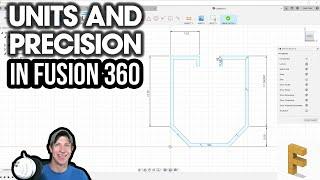 Changing UNITS AND PRECISION in Autodesk Fusion 360
