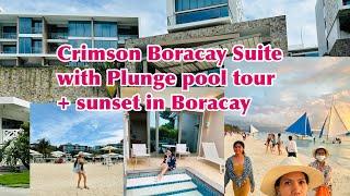 BORACAY TRIP , CRIMSON BORACAY SUITE W/ Plunge Pool Tour (dec 2022), Sunset, Station 1 & 2 tour