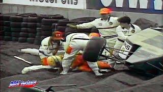 Ayrton Senna Big Crash 1991 F1 Mexico Qualifying