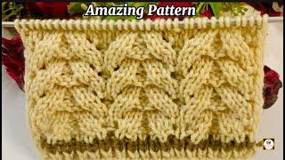 Knitting Stitch Pattern for Scarf, Hat, and Sweater/Cardigan/Jacket #KnittingScarftutorial