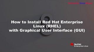 Install Red Hat Enterprise Linux (RHEL) 8 with Graphical User Interface GUI || RHEL8 Installation