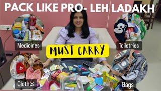 Pack like a PRO Leh-Ladakh MUST Carry Essentials | Medicines | Documents | Cloth | Dr Purva Kalantri