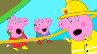 Preso no escorregador de lama!  | Contos da Peppa Pig