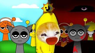 Lost in Sprunk Incredibox: Banana Cat's Hilarious Escape Adventure!  Baby Banana Cat Compilation