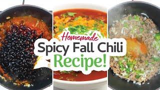 Homemade Spicy Fall Chili Recipe ~ SpiceRally