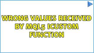 Wrong values received by MQL5 iCustom function