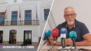 El concejal de Vox, Pascual Egea, valora el pleno ordinario de septiembre