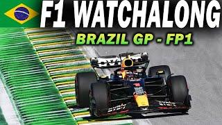  F1 Watchalong - BRAZIL GP - FP1 - with Commentary & Timings