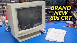 I found a "new old stock" monochrome monitor from 1986 (Sceptre MM-211)