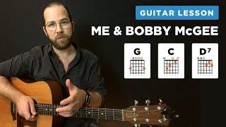  "Me and Bobby McGee" guitar lesson w/ chords (Kris Kristofferson / Janis Joplin)