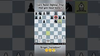 Caro-Kann Defense Trap, Breyer Variation #chess #chessopeningtraps #checkmate #swagchess