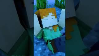 #8 - Alex fell into the water because of the zombie  | #shorts #minecraft