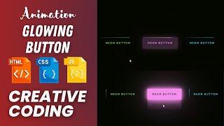 Animated Growing Button Using HTML CSS & JavaScript | Creative Coding