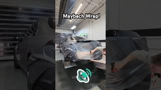 Wrapping this S580 Maybach in Matte Gunmetal Metallic  #asmr #asmrsounds #wrap