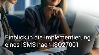 Einblick in die Implementierung eines ISMS nach ISO27001 (usd Webinaraufzeichnung)