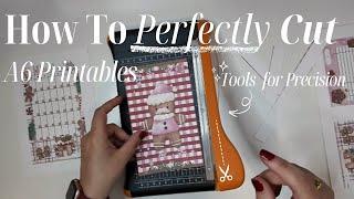 How To Perfectly Cut A6 Budgeting Printables | Tools & Tips | Paycheck Budgeting | Dave Ramsey Inspo