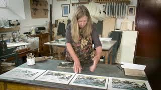 Merlyn Chesterman describes the evolution of a woodblock print