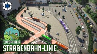 Erste Straßenbahn-Linie am neuen großen Platz in Cities Skylines 2! | Europhalia 16