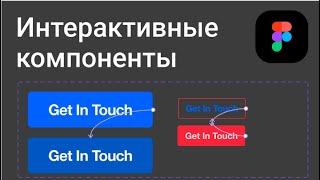 Figma: интерактивные компоненты (бета). Показываю как сделать интерактивный дизайн сайта.