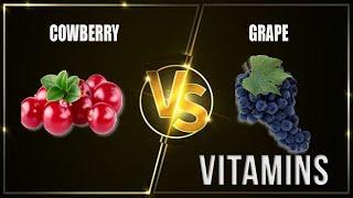 Cowberry VS Grape Comparison of the composition and amount of vitamins | Shorts