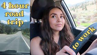 driving 4 hours to a movie set for work!  road trip vlog