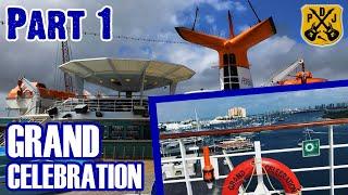 Grand Celebration Cruise Vlog - Part 1: Bahamas Paradise, Embarkation, Art, Cabin Tour - ParoDeeJay