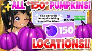 [Day 6] ALL 100 *PURPLE PUMPKIN* LOCATION!! in Adopt Me! (roblox) HALLOWEEN