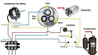 Air conditioner outdoor unit wiring diagram | Split Ac