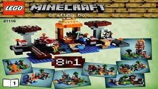 LEGO Minecraft 21116 Crafting Box  ЛЕГО Майнкрафт Верстак №1