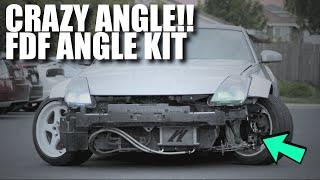 350Z FDF ANGLE KIT INSTALL - FDF FAB MEGA MANTIS ANGLE KIT FOR DRIFTING