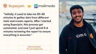 From 4 Hours to 5 Minutes: How Moheet Automated Mailmodo's Reporting with Superjoin