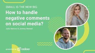 How to handle negative comments on social media?