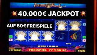 40 000€ MEGA JACKPOTAuf 50€ FREISPIELE Dolphins Pearl Novoline zocken Casino Spielothek Book of Ra