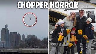 Haunting final pics as Hudson River helicopter crash victims identified as tech boss & family