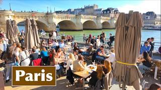 Paris France - People in Paris are out and about, sunny weekend - March 8, 2025 - Paris 4K