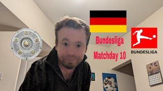 Bundesliga Matchday 10 Predictions 