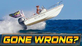 SHE WAS NOT EXPECTING THIS AT BOCA INLET !! | HAULOVER BOATS | WAVY BOATS