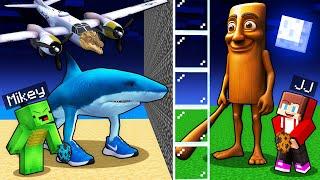 JJ and Mikey in ITALIAN BRAINROT ANIMALS Battle in Minecraft - Maizen