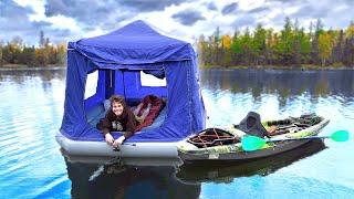 Solo Camping 24 Hours In A Floating Tent